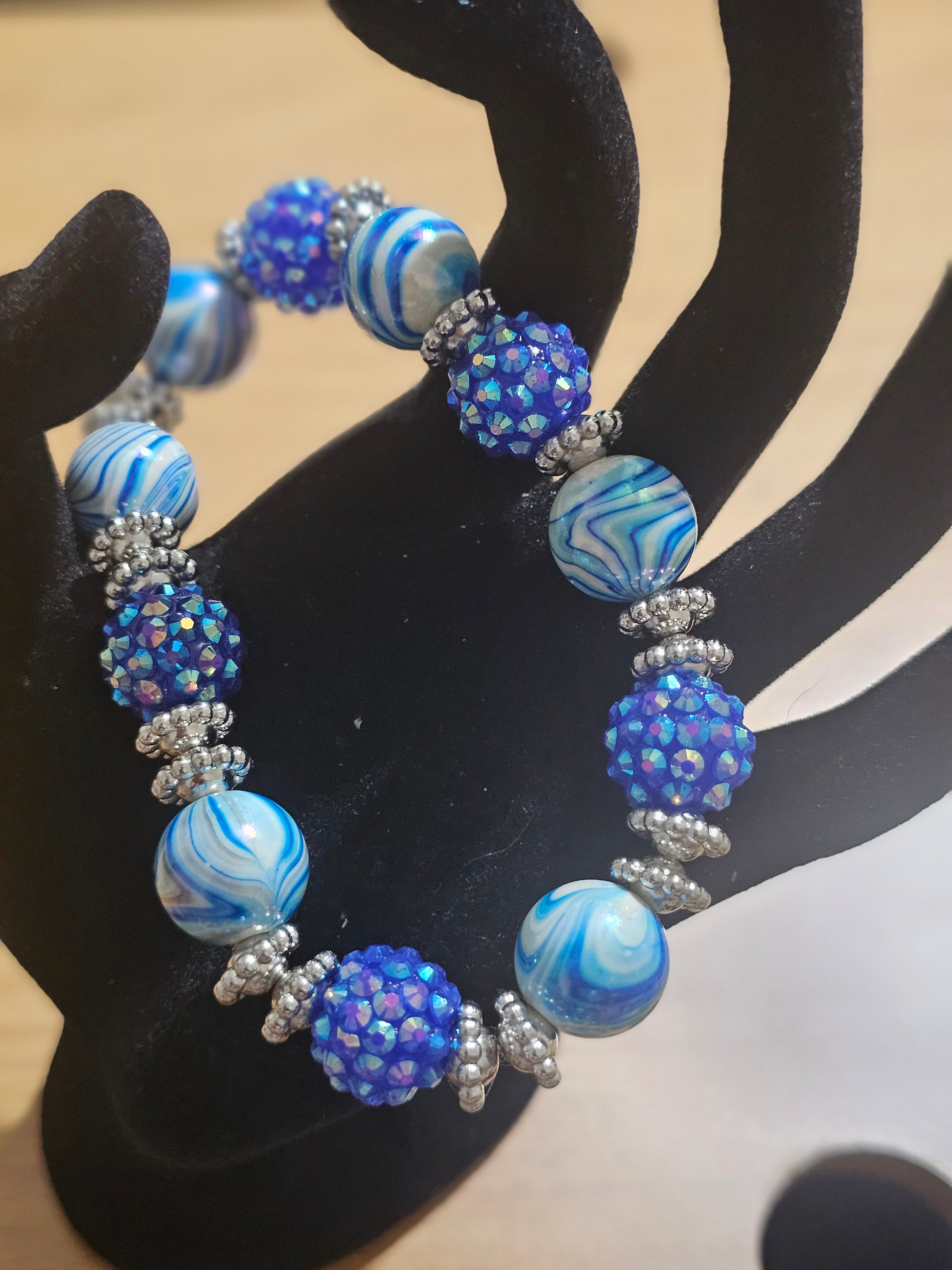 Parisian Swirl Blue Bracelet